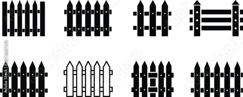 Collection of various fence designs and styles