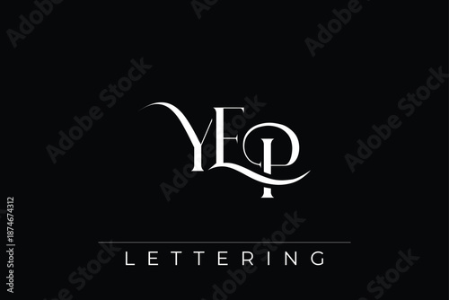 YEP Elegant Monogram Logo Design With Decorative Lettering