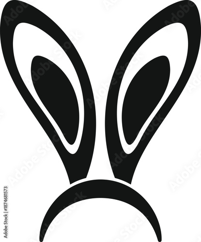 Bunny ear headband representing easter, fun, and costume celebrations