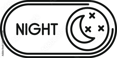 User interface element showing a toggle switch for activating dark mode