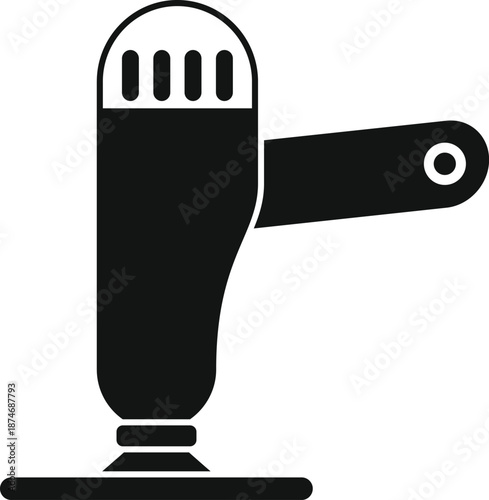 Orbital sander illustrating a power tool used for grinding and finishing surfaces