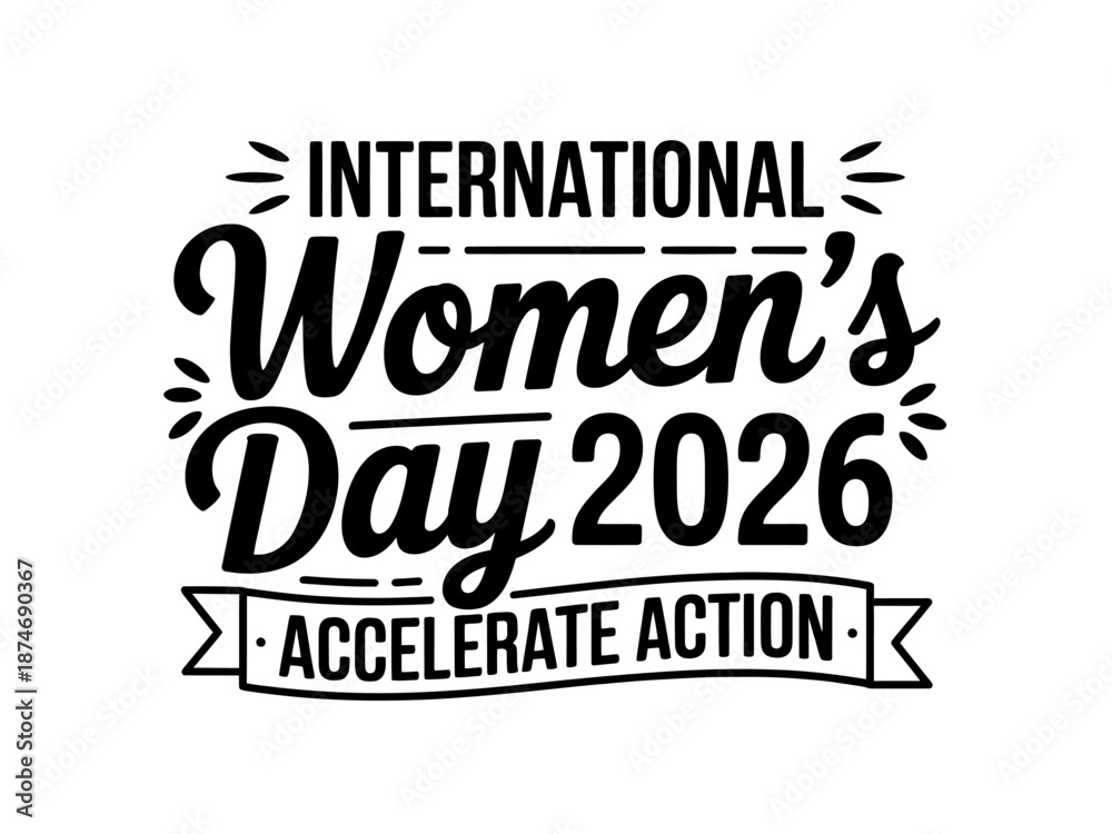 Fototapeta premium International Womens Day 2026 Banner