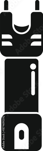 Stun gun icon representing a non lethal self defense weapon for security