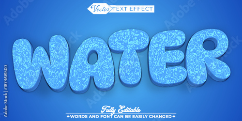  Water Liquid Fluid Vector Fully Editable Smart Object Text Effect