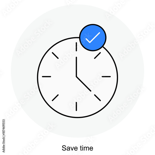 Save Time icon, Smart Time Management, Boost Your Productivity, Quick & Easy Solutions