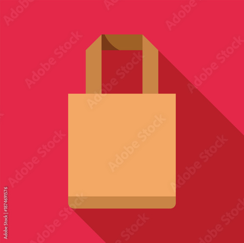 Shopping bag illustration representing retail and e commerce concept