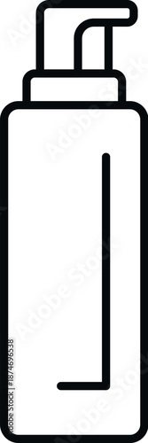 Hand soap dispenser bottle drawing clean hygiene product health care