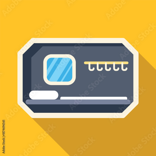 Minimalist pod hotel sleeping space with window and hangers