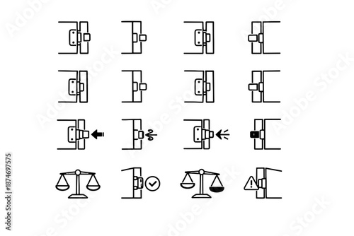 Silhouette calm vector minimalist choice hardware icons icon comparison pressure logic focus