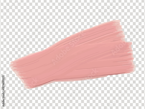 Pink Acrylic Brush Stroke Hand Painted Design Element
