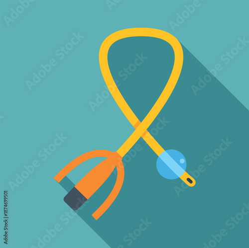 Medical foley catheter with balloon and drainage funnel for urology procedures