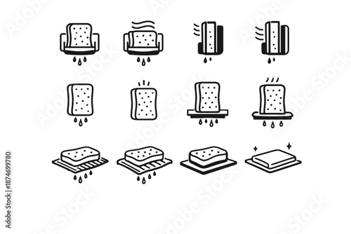 Icon planning holder silhouette counter icons logic minimalist vertical calm option vector