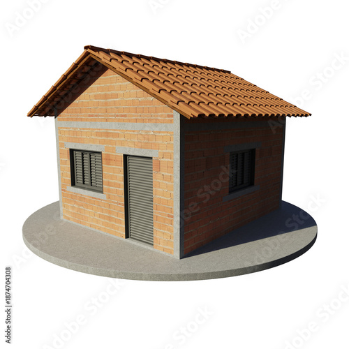 house isolated on white background