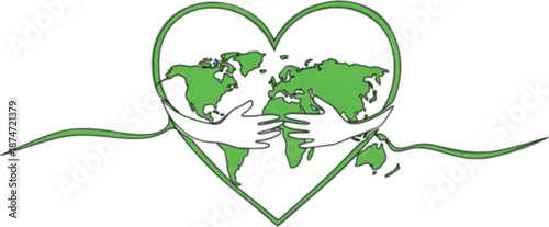 Hands holding planet earth for environment care
