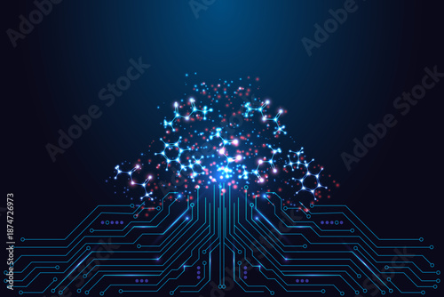Artificial intelligence growing as organic neural structure from circuit, living digital evolution
