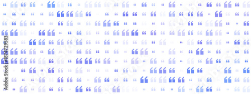 Abstract Visual Background with Blue Quote Symbols for Digital Design and Graphic Projects