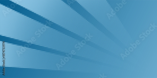 Cerulean Blue Halftone Burst Gradient Background