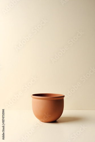 Minimal Terracotta Pots Still Life