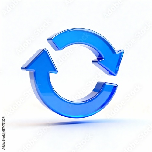 Free Download Blue Refresh Icon – Reload and Update Symbol - GFXLoad
