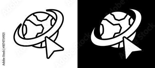 Navigation Tools whiteblack icon