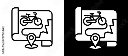 Gps Tracking whiteblack icon