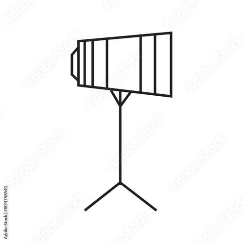 movie shooting lights icon