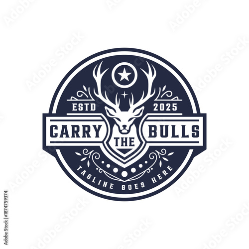 deer hunter community emblem logo