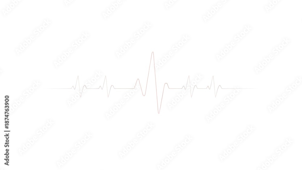 Fototapeta premium vital. Abstract heartbeat line illustration on a neutral background for medical concepts. STEM education sheets, lab safety posters, designed for STEM education and laboratory safety posters.