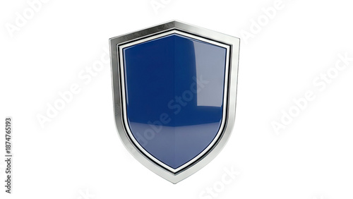 Polished Blue Shield with Silver Trim Free Download Polished Blue Shield with Silver Trim - GFXLoad