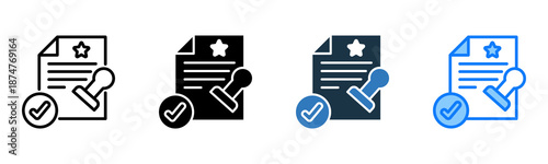 Brand Licensing icon multiple style 