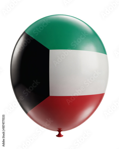 Free Download Kuwaiti pride soars high with this vibrant balloon, perfect for national celebrations and events - GFXLoad