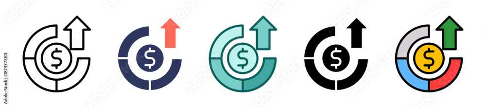 Obraz premium Revenue Recognition multiple icon