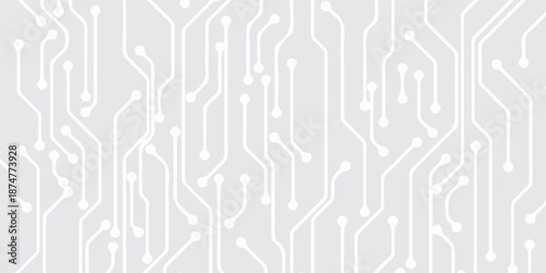 Abstract Grey white technology background, Hi tech digital connect, communication, high technology concept, science, technology, eps10