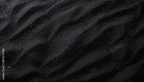 Black Sand Floor Texture From Above Background
