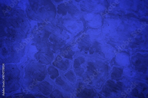 Blue Cracked Wall Texture Backdrop With Deep Cracks And Subtle Grunge Vibe
