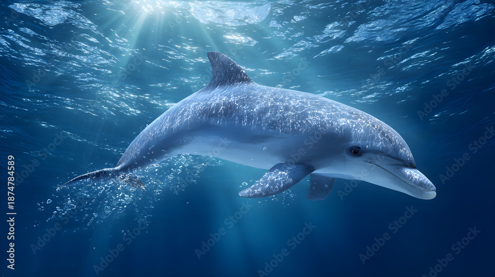 Fototapeta premium dolphin in the water