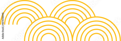 Golden Japanese Wave Pattern