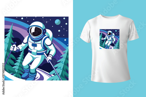 Ride till you die. Vector retro badge. Concept for shirt, print, seal or stamp with ski glasses, skull skeleton. Family vacation, activity or travel. For logo design, patches 