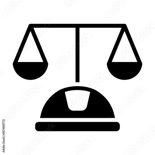 Labor Law Icon - Solid Black