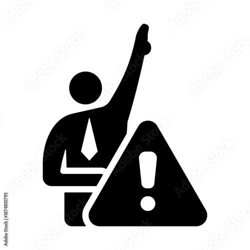 Grievance Icon - Solid Black