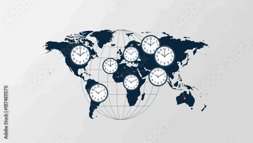 time in various parts of the world