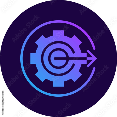 Output icon for gross domestic product (GDP), business, website, application, printing, document, poster design, etc