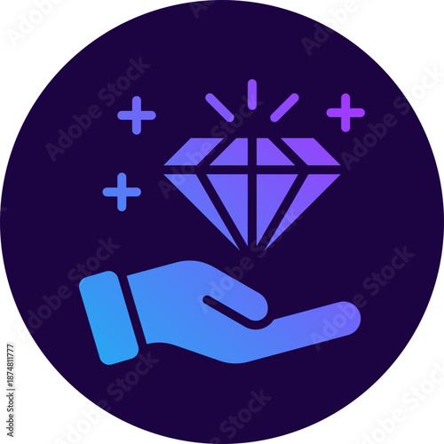 Value proposition icon for gross domestic product (GDP), business, website, application, printing, document, poster design, etc