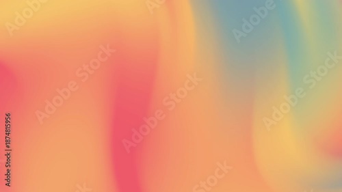 Dreamy and blurred color transitions featuring soft orange, pink, and blue hues. A smooth fluid mesh gradient effect creating a calm and ethereal atmosphere.