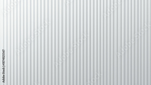 A minimalist white panel features evenly spaced vertical translucent stripes, creating a soft ribbed texture with subtle gray shadows for a 3D embossed look. The glossy, frosted surface showcases smoo