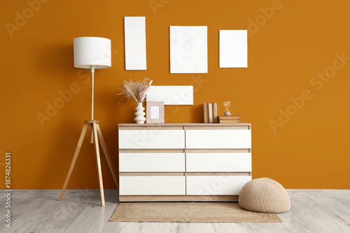 Interior of stylish room wi...