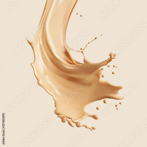 크리미한 리퀴드 스플래시 배경