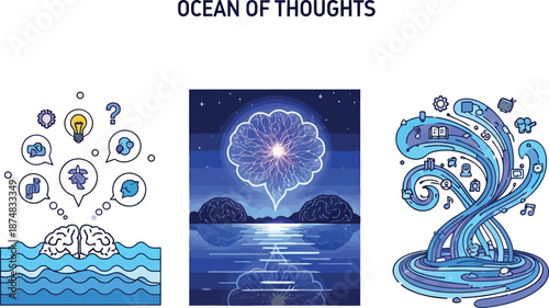Ocean of Thoughts Illustration