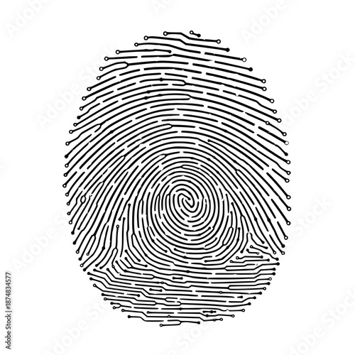 fingerprint vector illustration, fingerprint vector icon, finger print with fingerprint