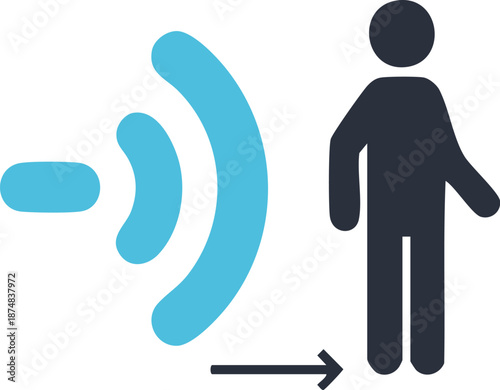 Person scan icon concept